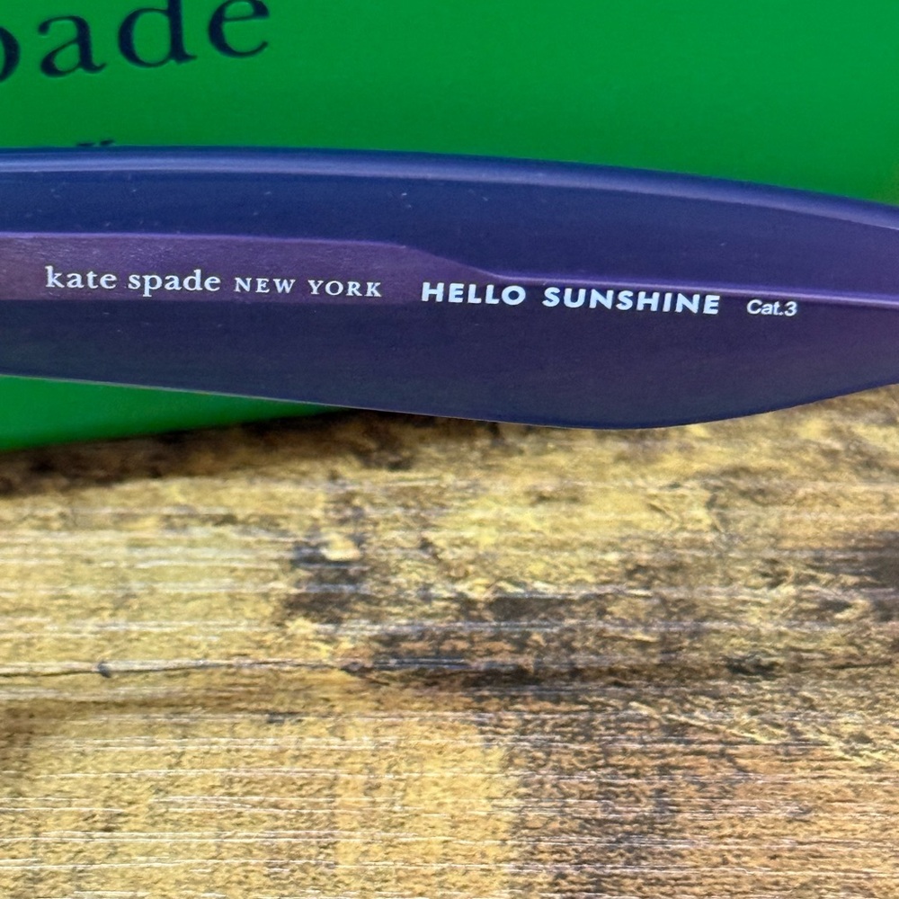 NWT - Kate Spade Lavender Cat Eye Ladies Sunglasses with Case - Picture 5 of 16